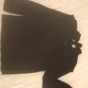 Madewell mockneck eyelet brand new top